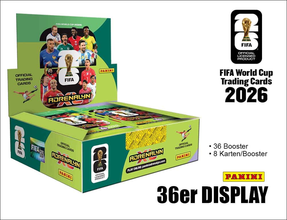 FIFA World Cup 2026 Adrenalyn XL Trading Card CDU (36 Packs)
