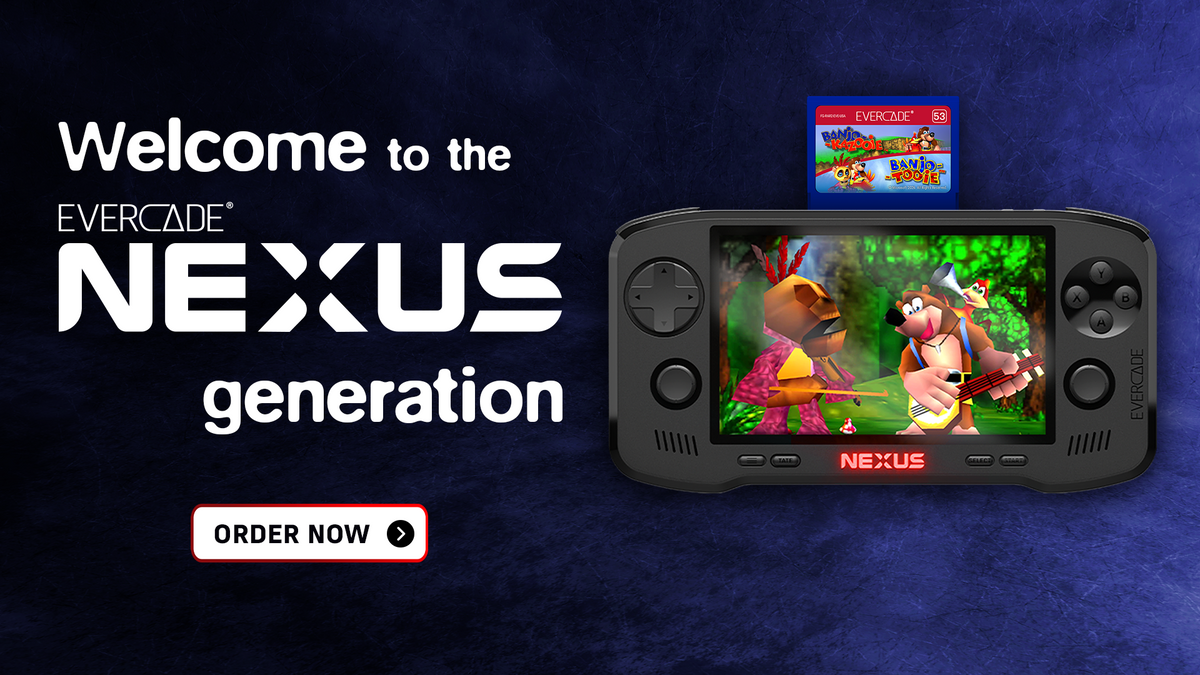 Evercade Nexus and Banjo-Kazooie Double Pack
