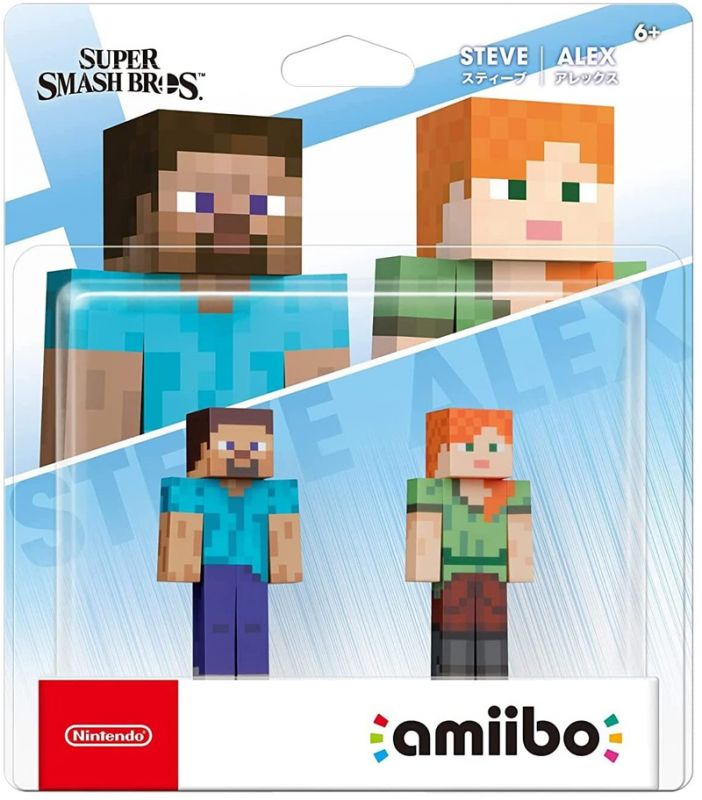 Steve & Alex No.89 Double Pack amiibo (Super Smash Bros. Collection)