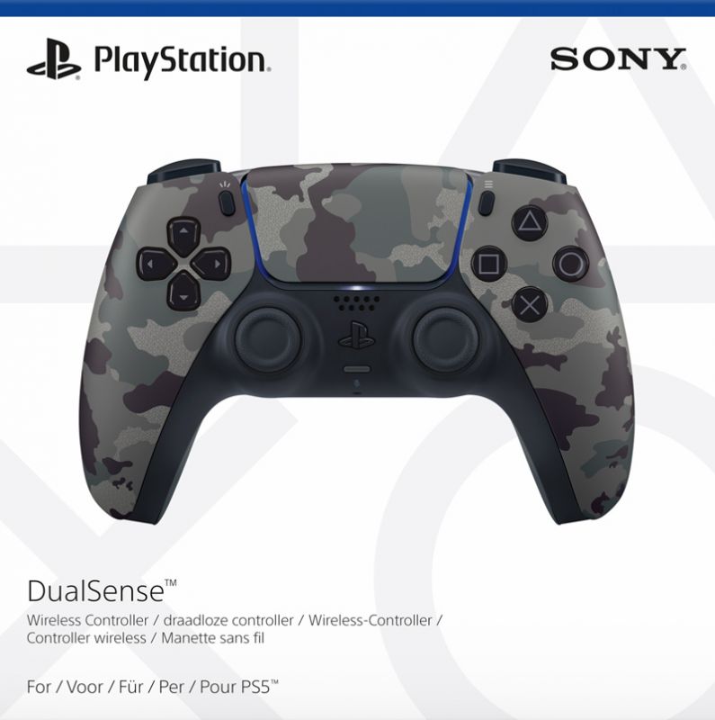 Sony PlayStation 5 DualSense Wireless Controller - Grey Camouflage (PS5)