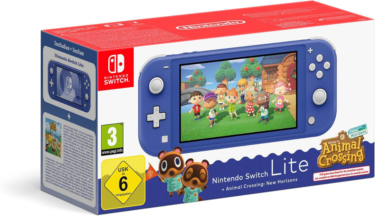 Nintendo Switch Lite (Blue) + Animal Crossing New Horizons (Switch)