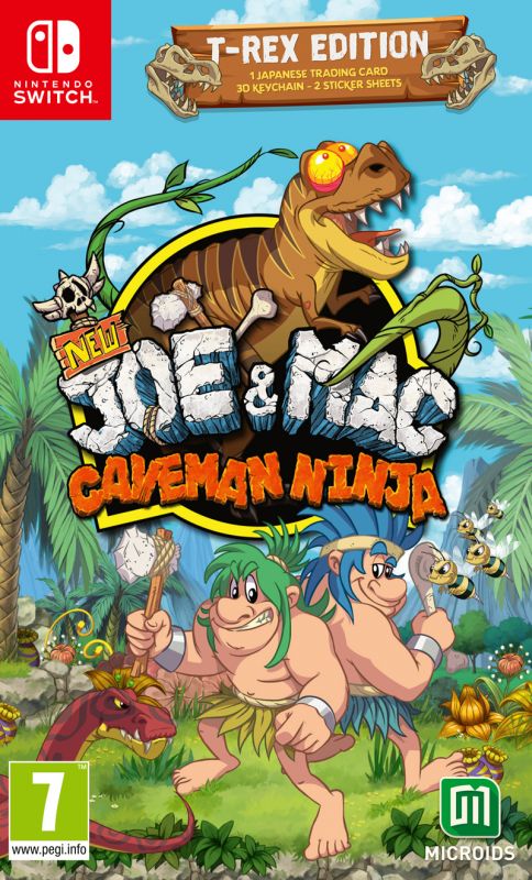 New Joe & Mac: Caveman Ninja - T-Rex Edition (Switch)