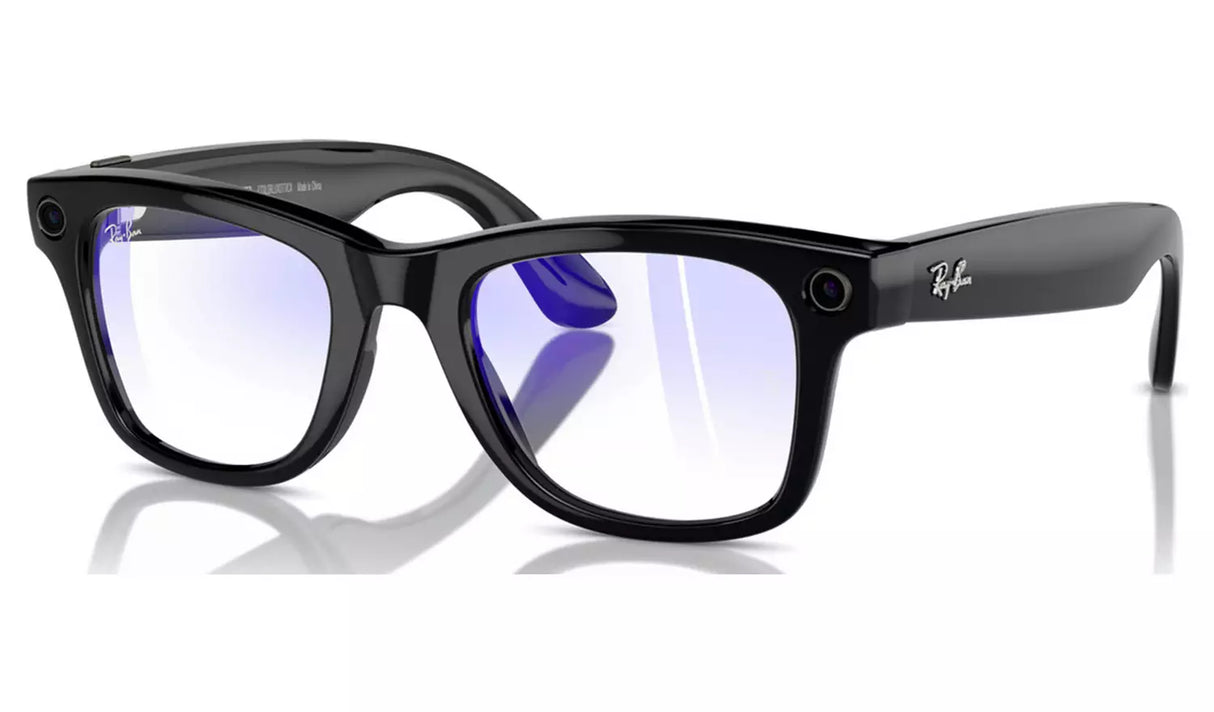 RAY-BAN META WAYFARER (GEN 1) GLASSES - SHINY BLACK/CLEAR