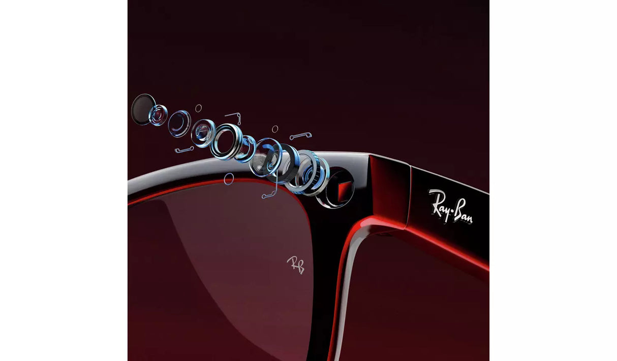 RAY-BAN META WAYFARER (GEN 1) GLASSES - SHINY BLACK/CLEAR