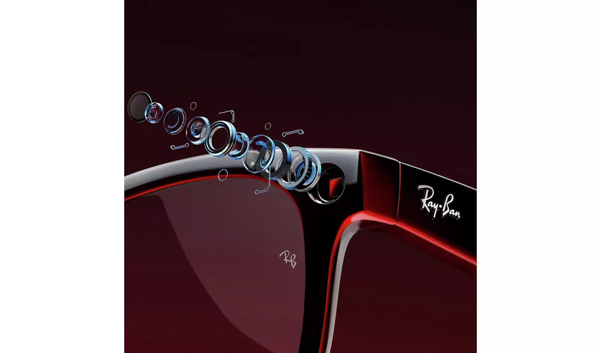 RAY-BAN META WAYFARER (GEN 1) GLASSES - SHINY BLACK/G-15