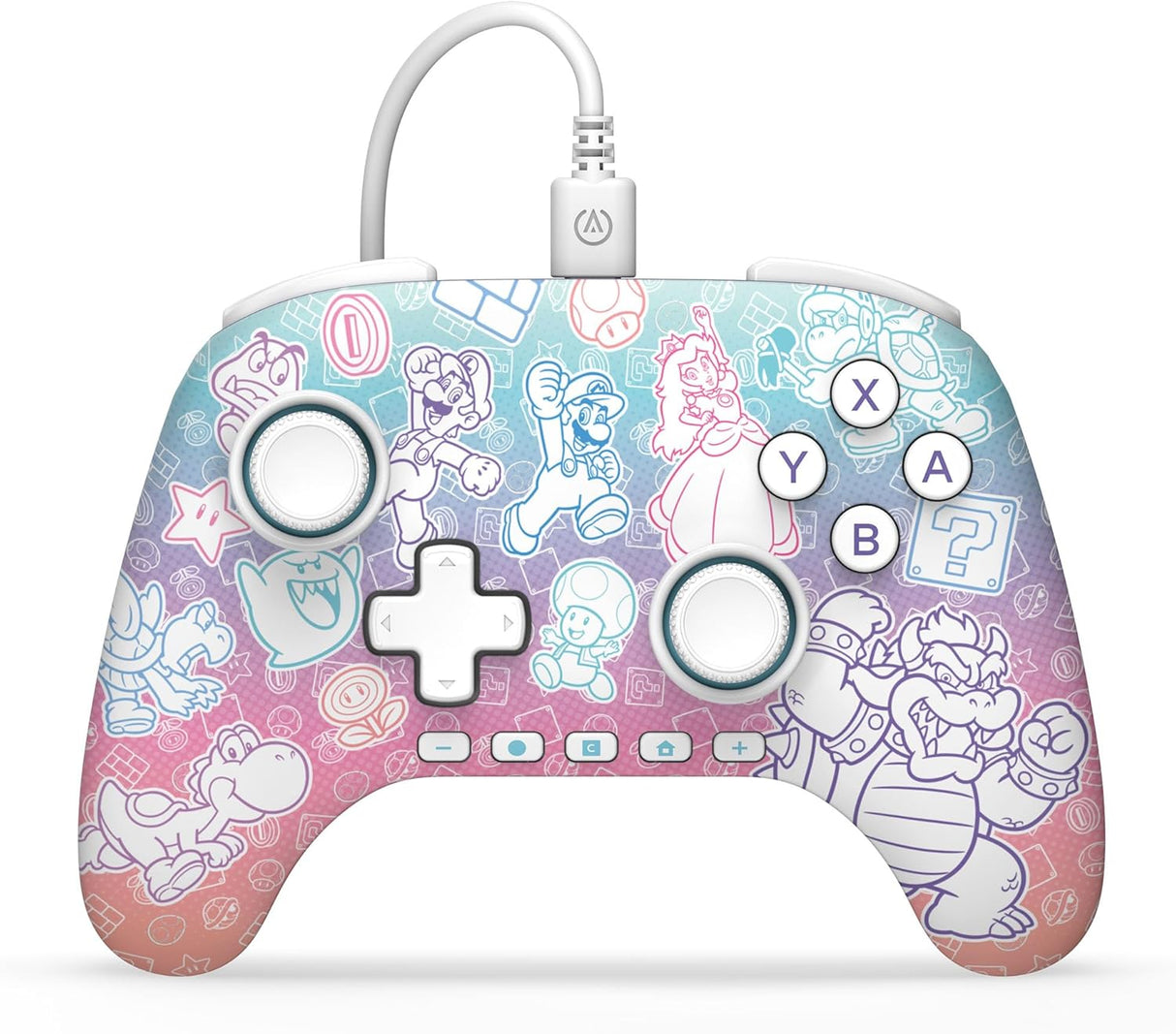 PowerA Advantage Wired Controller for Nintendo Switch 2 - Mushroom Kingdom (Switch 2)