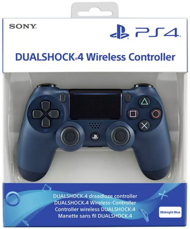Sony PlayStation Dualshock 4 Wireless Controller - Midnight Blue (PS4)