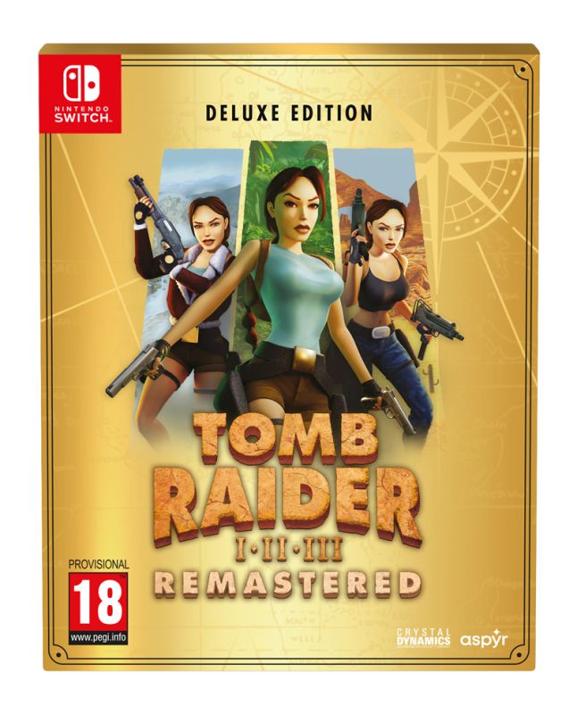 Tomb Raider I-III Remastered Starring Lara Croft - Deluxe Edition (Switch)