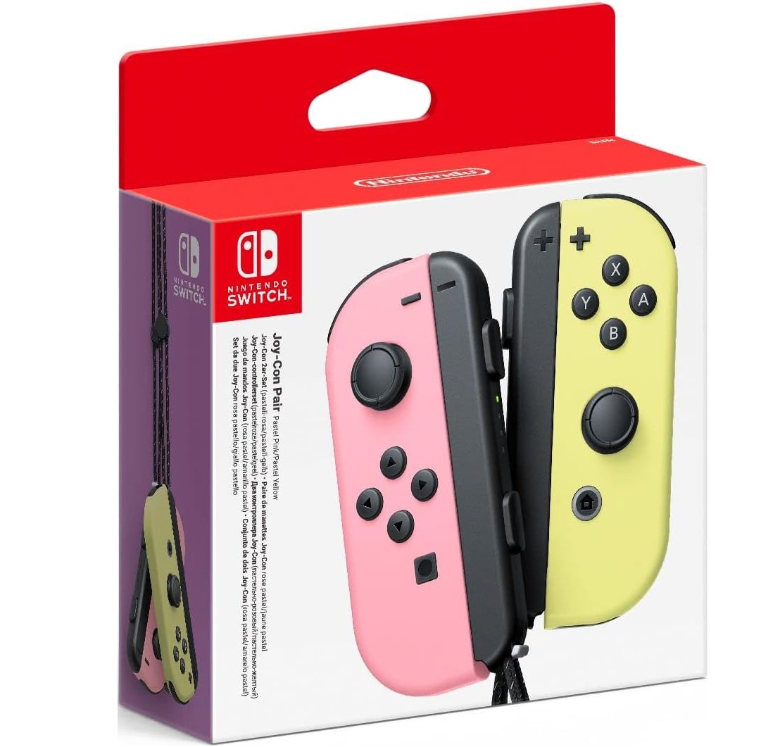 Nintendo Switch Joy-Con Controller Pair - Pastel Pink/Pastel Yellow (Switch)