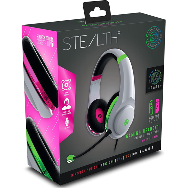 STEALTH XP-Match Your Set-Up Gaming Headset Pink/Green