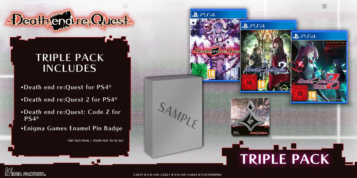 Death end re;Quest, Death end re;Quest 2, Death end re;Quest: Code Z - Triple Pack (PS4)