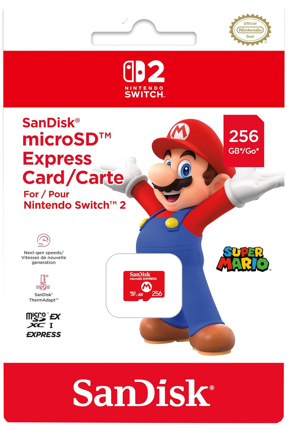 SanDisk microSD 256GB Express Card (Switch 2)