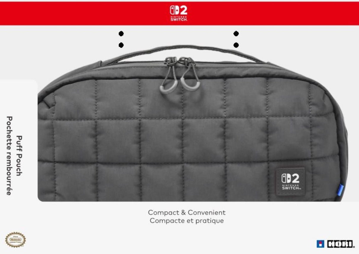 HORI Puff Pouch (Black) for Nintendo Switch 2
