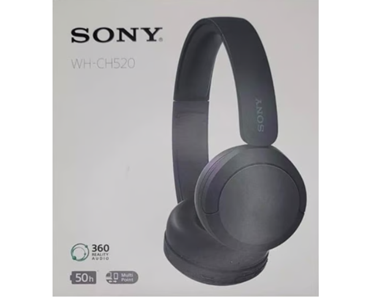SONY WH-CH520B Wireless Bluetooth Headphones - Black