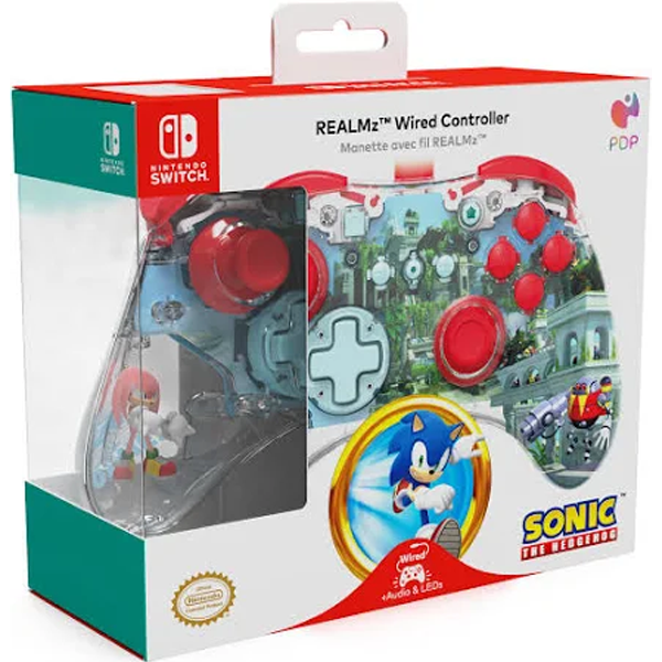 PDP REALMz Wired LED Light-up Pro Controller for Nintendo Switch: Knuckles (Switch)