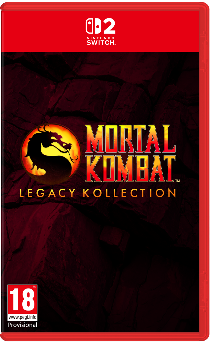 Mortal Kombat Legacy Kollection game case for Nintendo Switch with red and black design.
