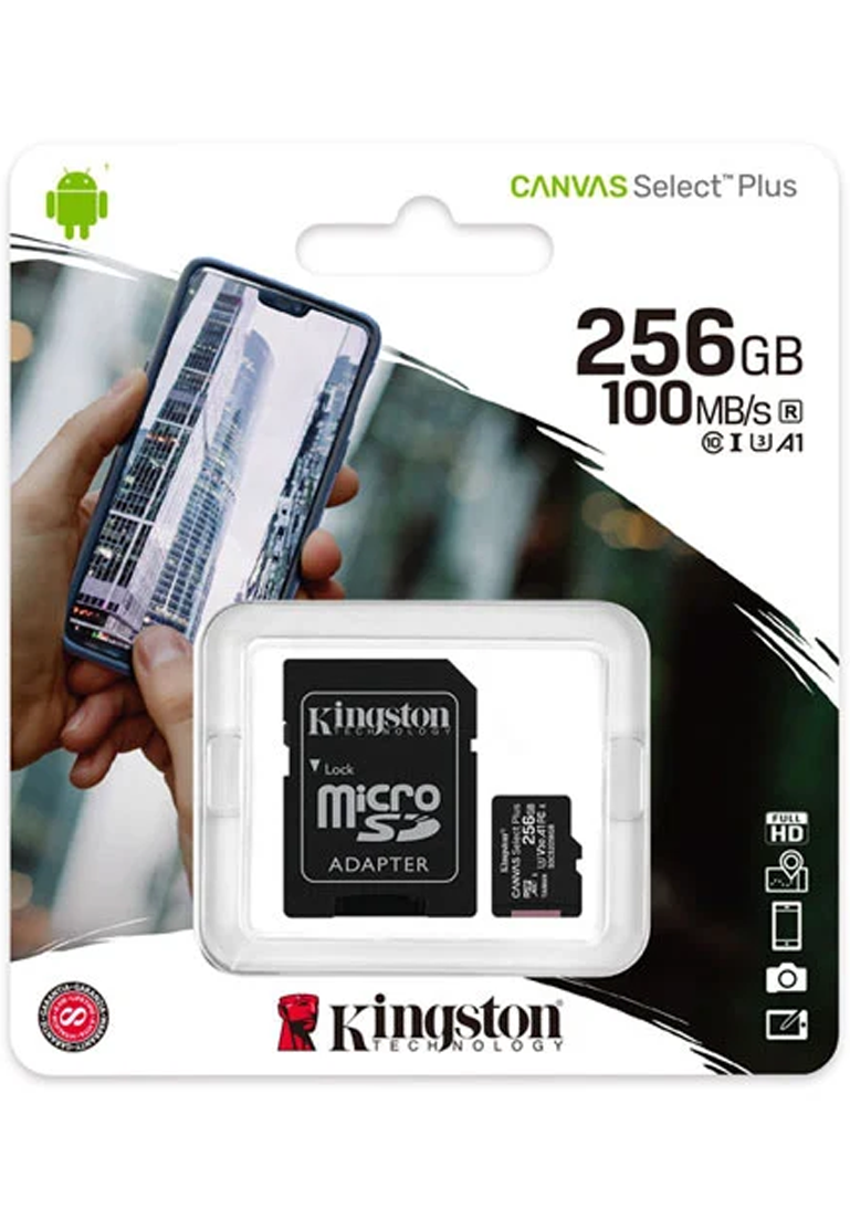 Kingston Canvas Select Plus microSD Card 256 GB Class 10