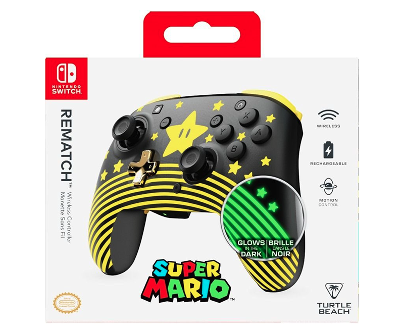 Turtle Beach Rematch Wireless Controller NS Super Mario Star