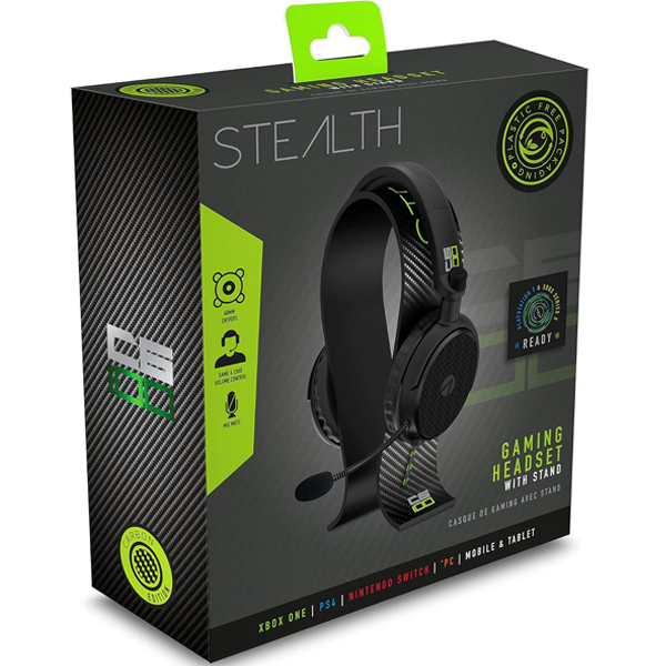 STEALTH C6-100 Stereo Gaming Headset & Stand - Black/Green