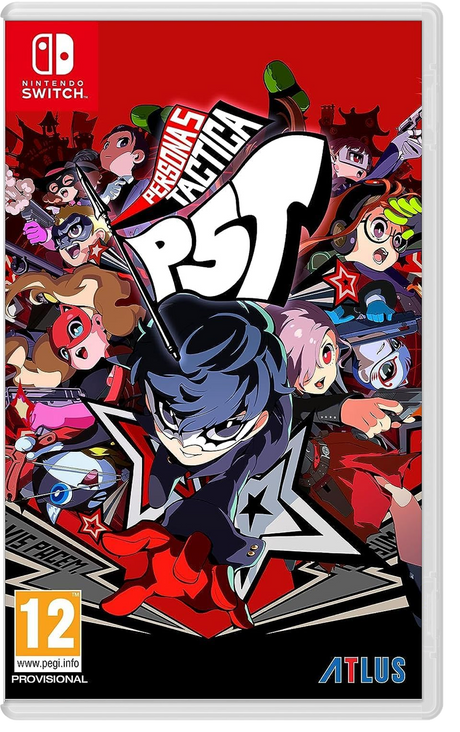 Game box for 'Persona 5 Royal' on Nintendo Switch with character illustrations and branding.