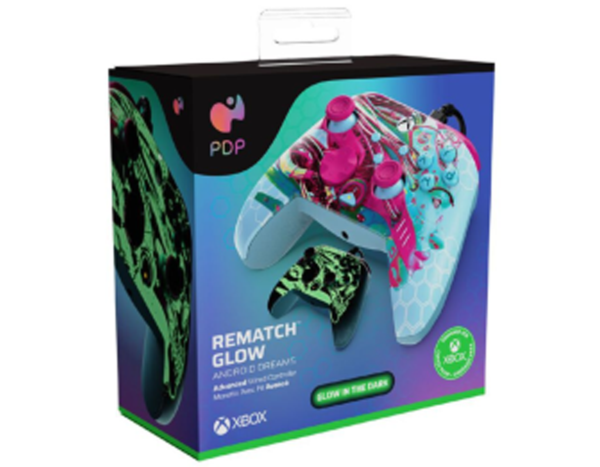 PDP Rematch GLOW Wired Controller - Xbox Series X- Android Dreams (Xbox Series X)