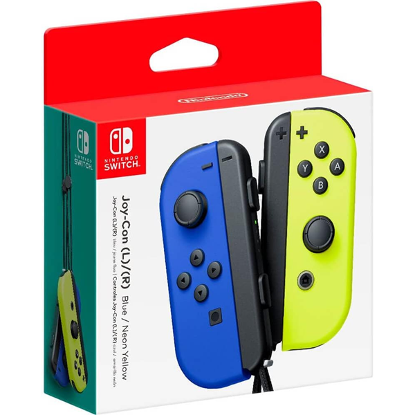 Nintendo Switch Joy-Con Controller Pair - Blue/Neon Yellow (Switch)