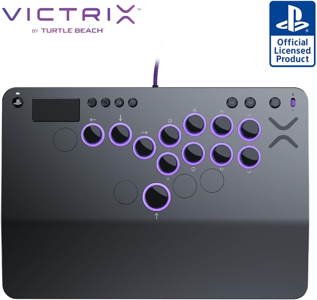 Turtle Beach Victrix Pro KO Leverless All Button Fight Stick for PlayStation 5