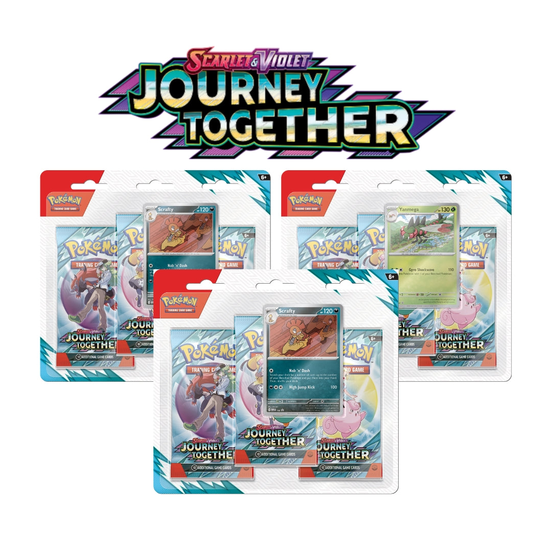 Pokemon TCG: Scarlet & Violet 9 - Journey Together -x3 Triple Packs (9 Packs Total)