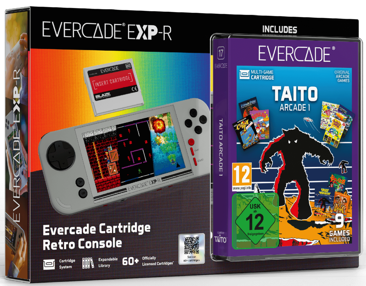 Blaze Evercade EXP-R Handheld with Taito Arcade 1