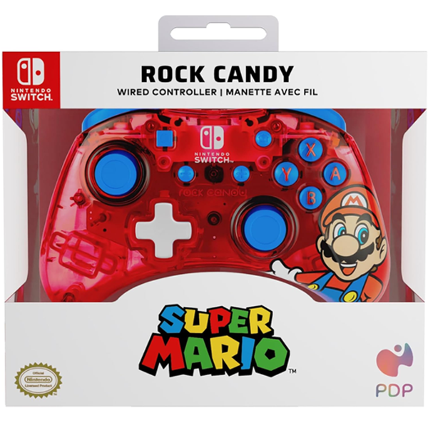 PDP Rock Candy Wired Controller for Nintendo Switch: Mario (Switch)