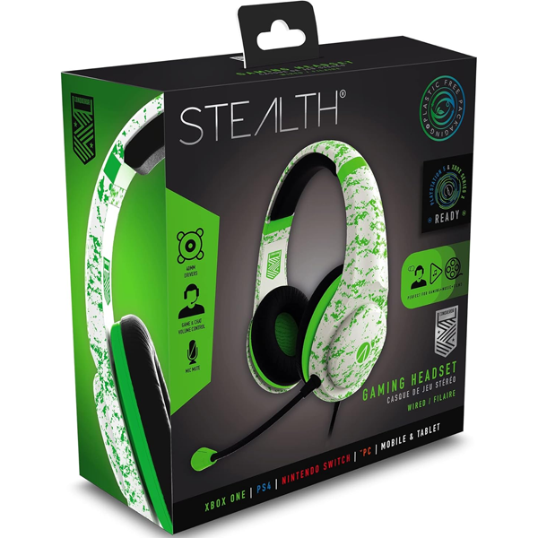 STEALTH XP-Conqueror Gaming Headset - Arctic Green