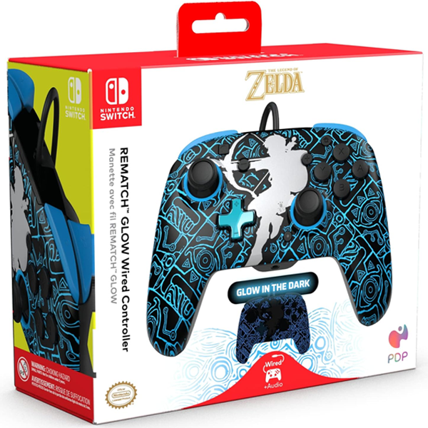PDP REALMz Wired LED Light-up Pro Controller for nintendo Switch: Sheikah Shoot (Switch)