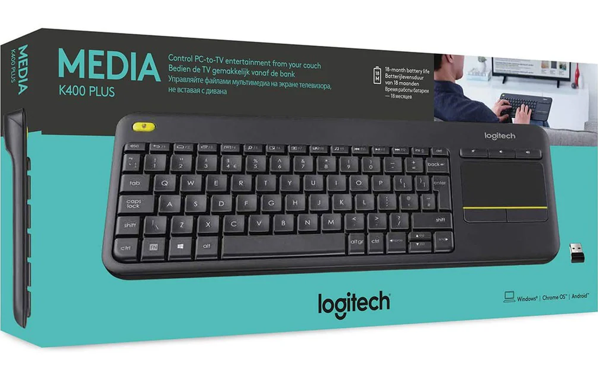 Logitech K400 Plus Wireless Touch TV Keyboard