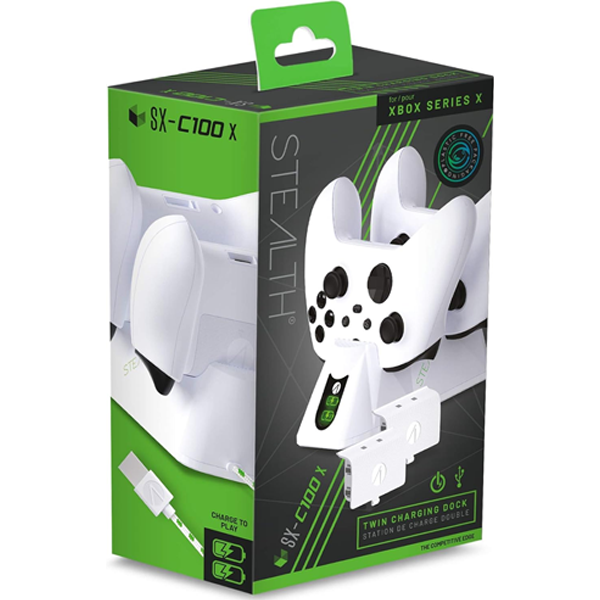 Stealth SX-C100X Twin Charging Dock - White (Xbox Series X)