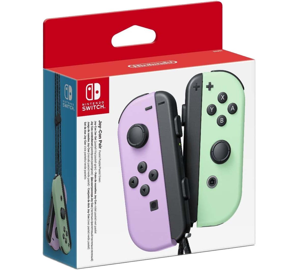 Nintendo Switch Joy-Con Controller Pair - Pastel Purple/Pastel Green (Switch)