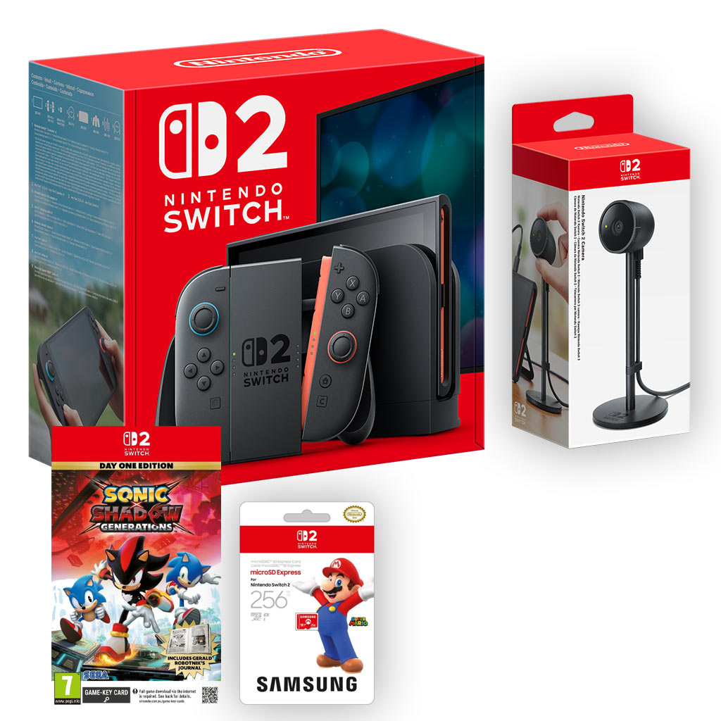 Nintendo Switch 2 with Sonic X Shadow Generations, Micro SD Express Card & Switch 2 Camera