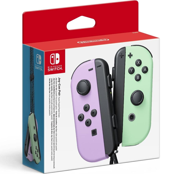 Nintendo Switch Joy-Con Controller Pair - Pastel Purple/Pastel Green + Sonic Origins Plus (Switch)