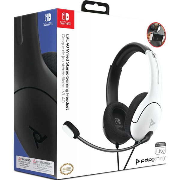 PDP LVL40 Airlite Wired Stereo Headset - Black For Nintendo Switch (Switch)