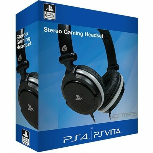 4Gamers PRO4-10 Officially Licensed Stereo Gaming Headset Black (PS4)