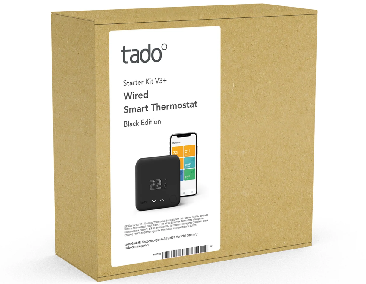 Tado Wired Smart Thermostats - Wired Smart Thermostat Starter Kit V3+