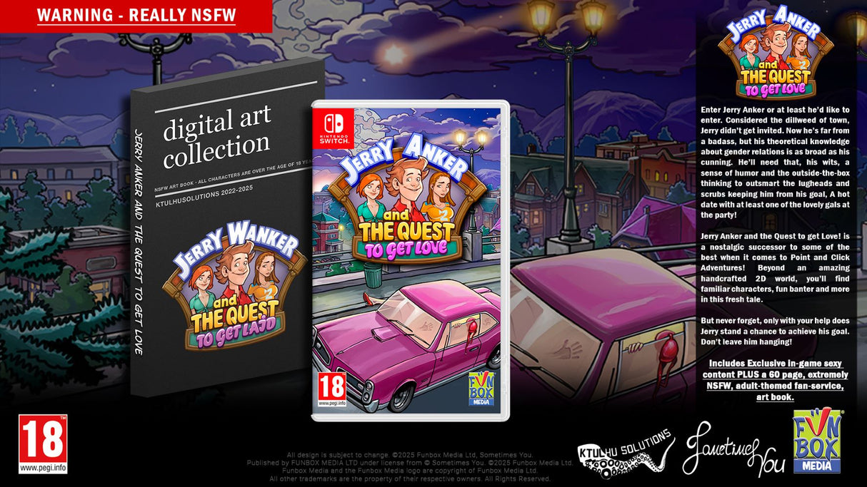 Jerry Anker and the Quest to get Love (Includes Adult-Themed Art Book) (Switch)