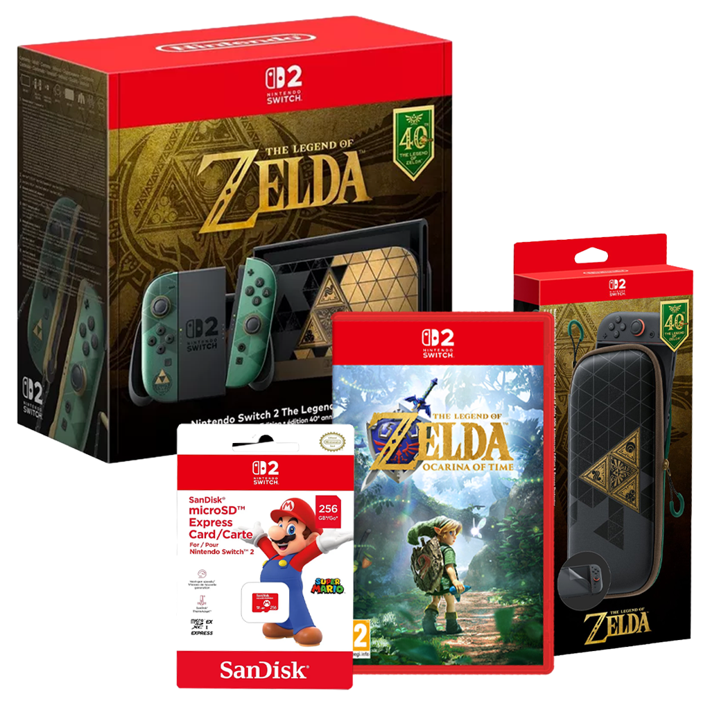 Nintendo Switch 2: The Legend of Zelda Console with Ocarina of Time & 256GB Micro SD Express Card