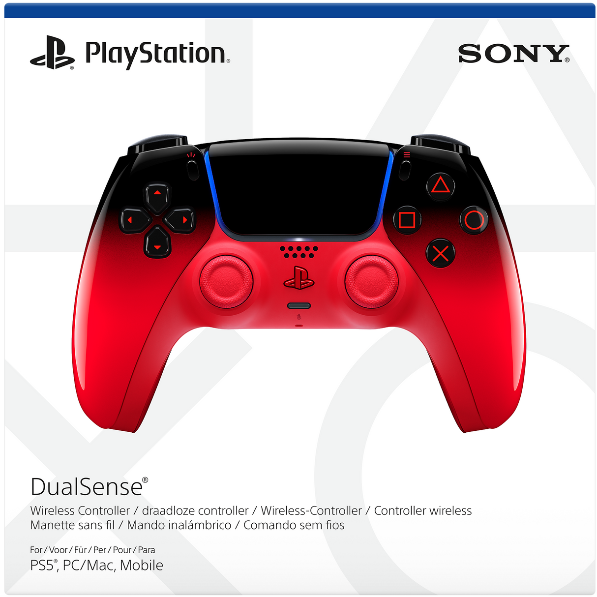 DualSense® Wireless Controller - For PS5, PC, Mac & Mobile - Techno Red (PS5)