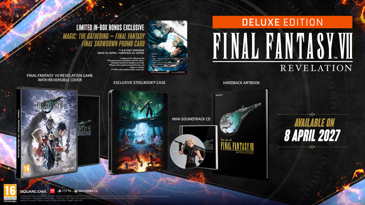 Final Fantasy VII Revelation Deluxe Edition+ Magic The Gathering Final Fantasy Promo Card (Switch 2)