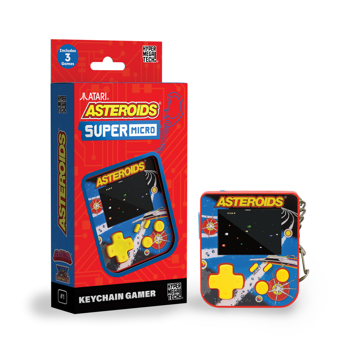 Super Micro – Asteroids Keychain Gamer