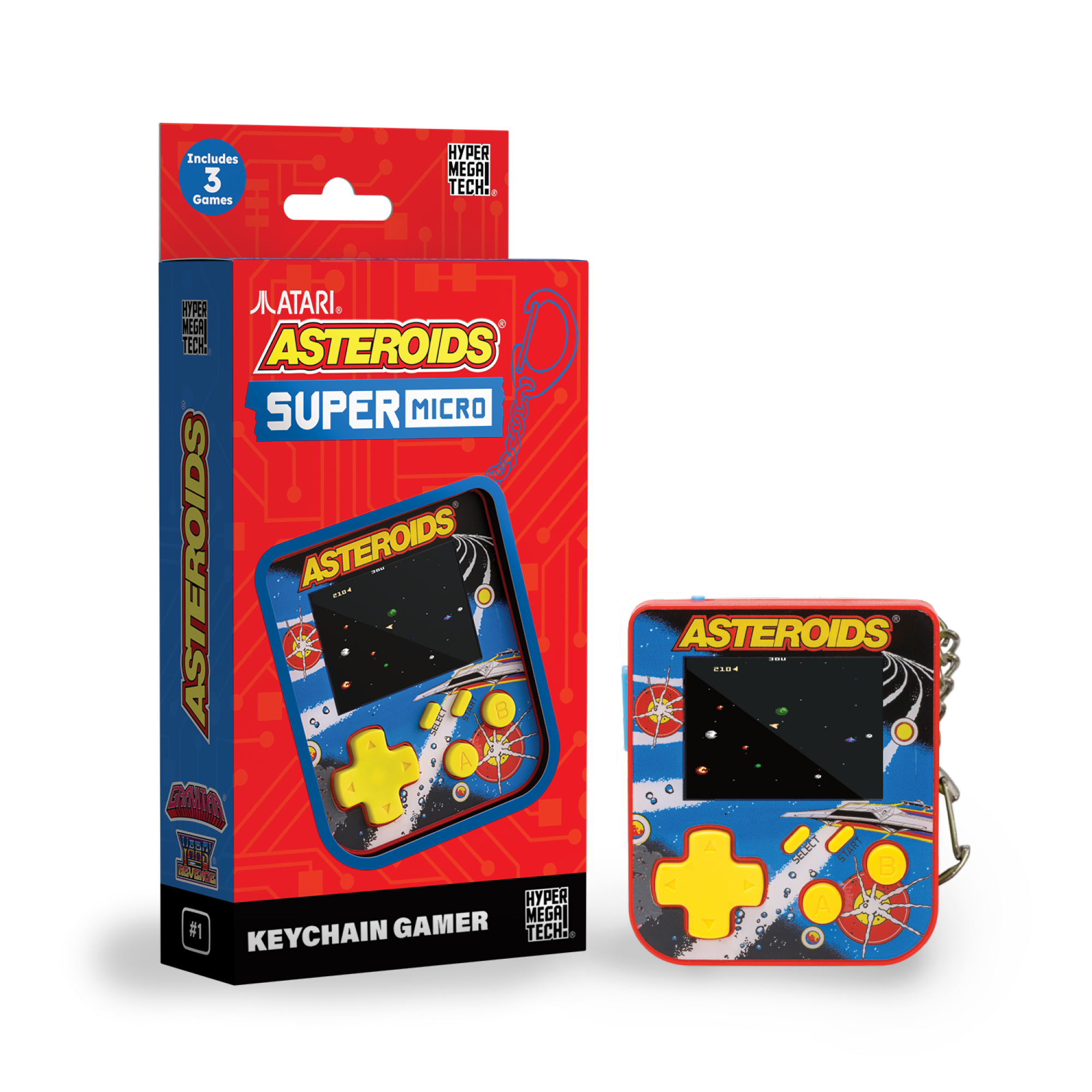 Super Micro – Asteroids Keychain Gamer
