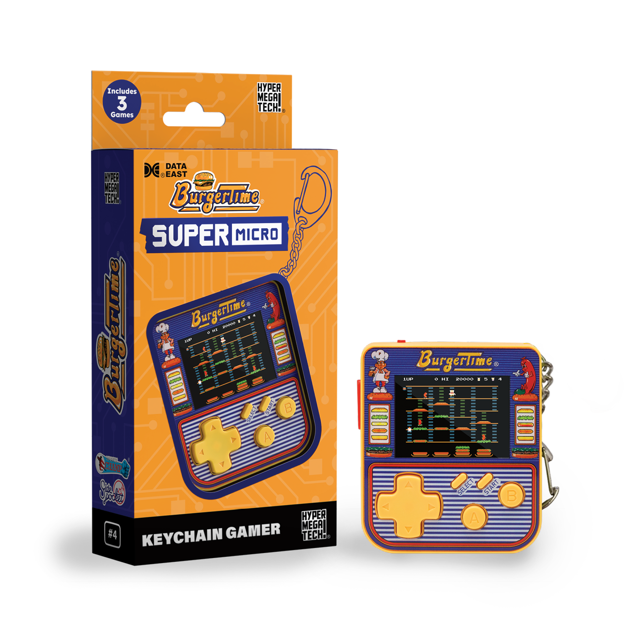 Super Micro – Burgertime Keychain Gamer