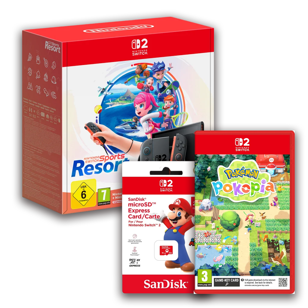 Nintendo Switch 2 Switch Sports Resort Bundle with Pokemon Pokopia & 256GB SD Card (Switch 2)