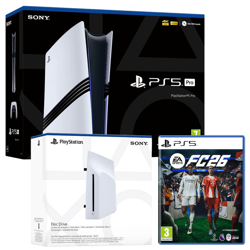 PlayStation 5 Pro Console with Disc Drive and EA Sports FC 26 (PS5)