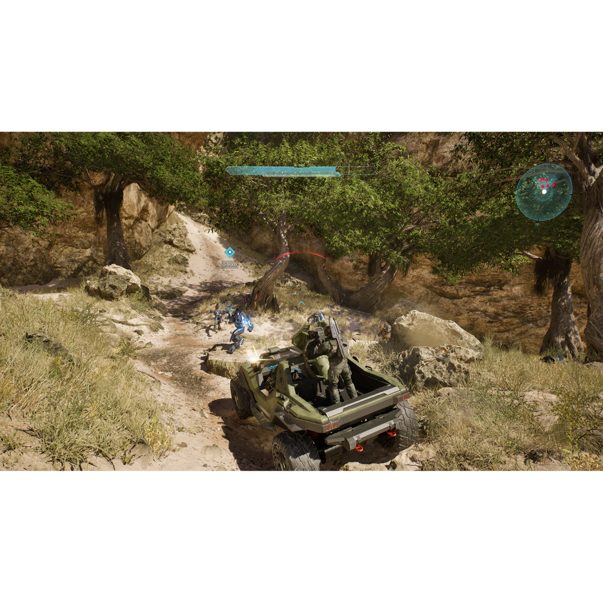 Halo Combat Evolved Screenshot 3 - game scene with a tank in a forested area